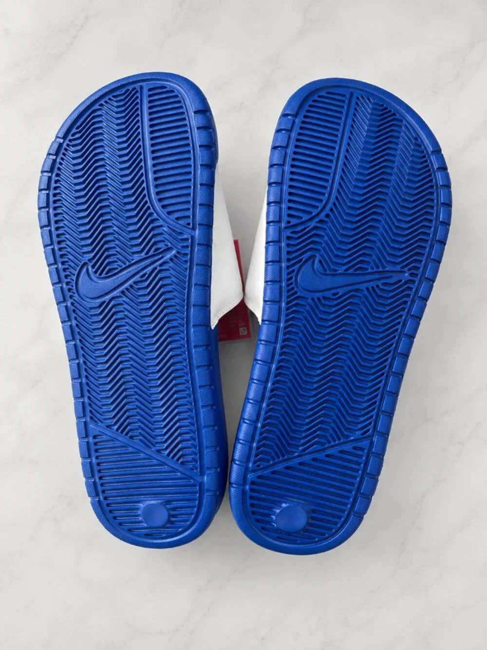 Nike Benassi JDI Men's Slide Sandals Game Royal White University Red New Box